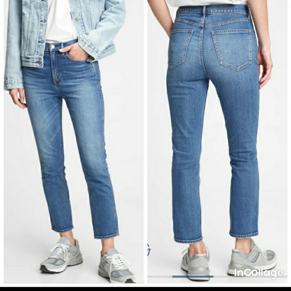 GAP Old Navy cigarette high rise jeans 10P